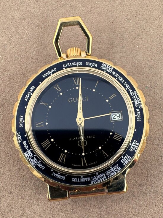 Almost NEW Gucci World Alarm Clock Vintage Rare Gucci Quartz Travel Alarm Clock main image 9